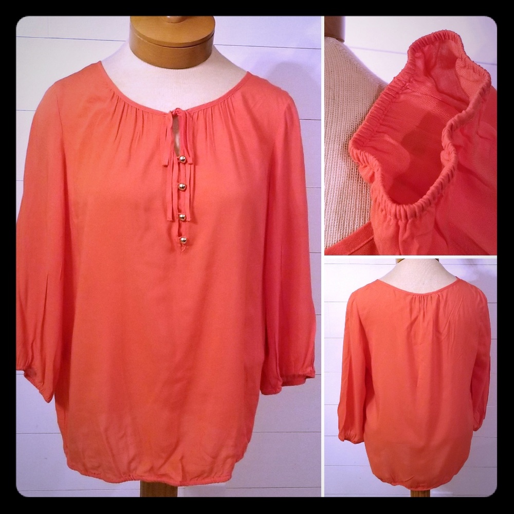 Old Navy Orange / Coral Blouse (NWT)